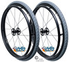 24" x 1 3/8" (540) 16 Spoke Wheel With ALL TERRAIN AIR PNEUMATIC Tires - Set of 2